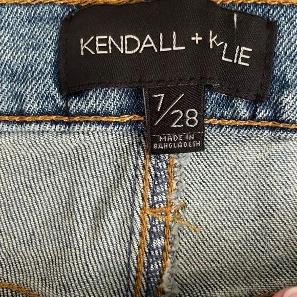 Kendall & Kylie the Icon Short Womens High Rise Blend Denim Blue SZ 7/28 # 1186 - Picture 10 of 15
